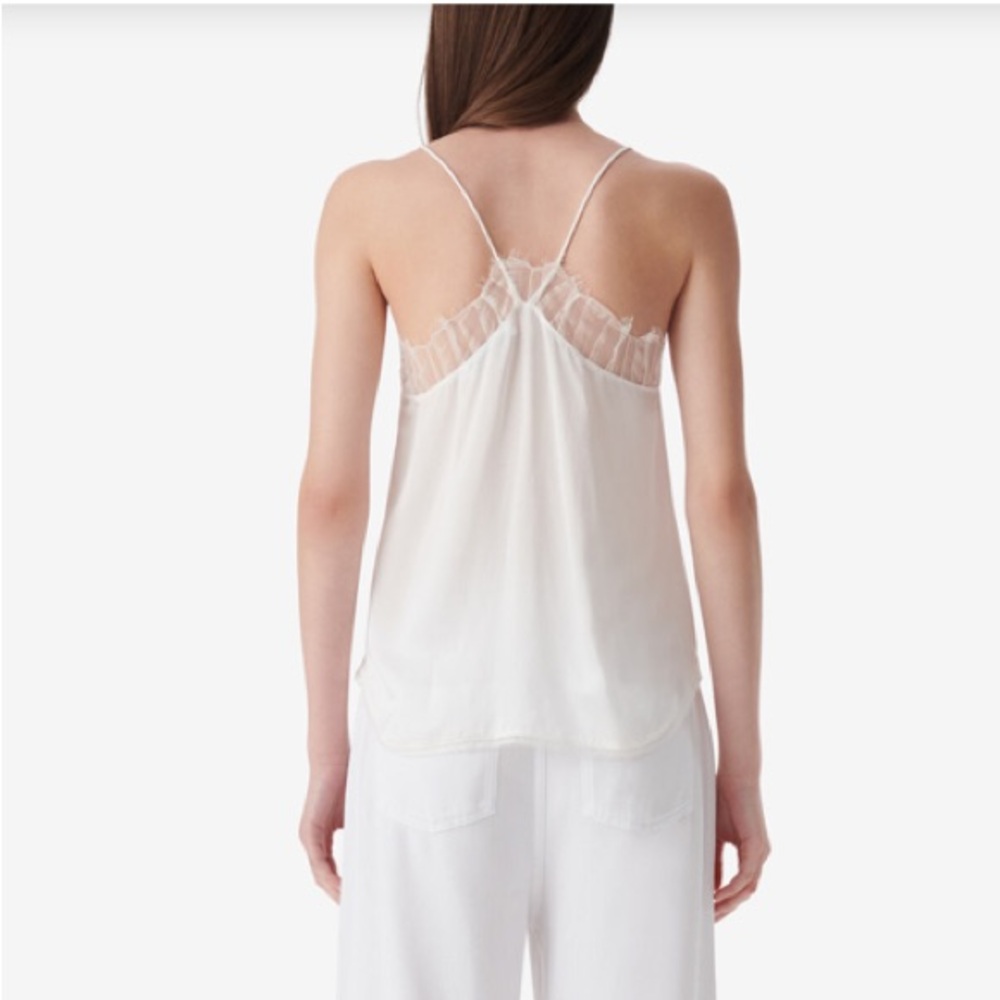 IRO Silk Berwyn Lace Camisole 44 Cream - Picture 8 of 9